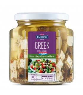 Queso Estilo Griego Con Aceitunas X 300g