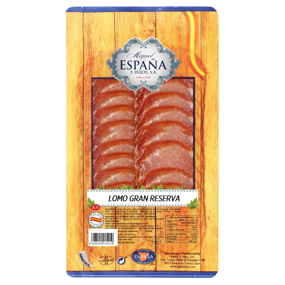 Lomo Gran Reserva Sobre x 80g