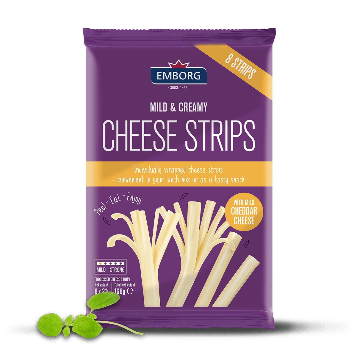 Strips Cheese  X 168g