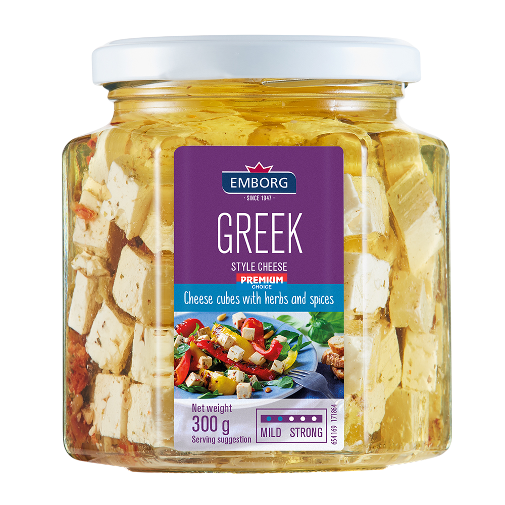 Queso Estilo Griego Con Aceitunas X 300g